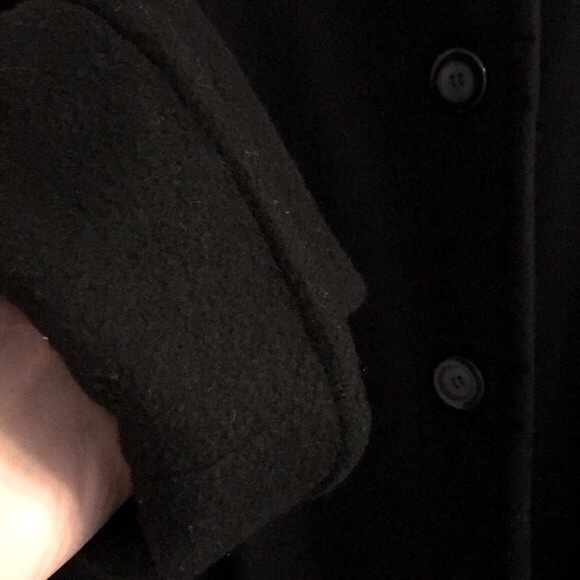 Lane Bryant 26-28W Wool Blend Black Maxi Length Coat - Picture 8 of 11